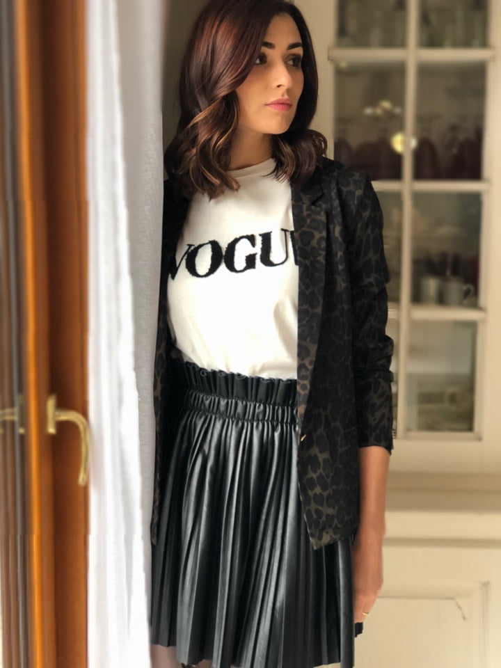Jupe Hortense plissée noire