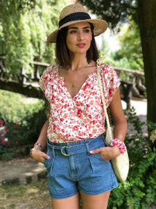 Blouse Juliette à fleurs