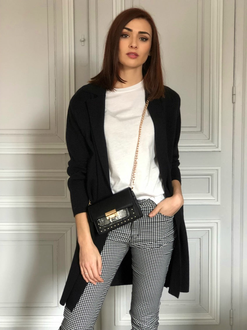 Cardigan long Lison noir
