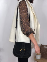 Sac anneau cuir noir