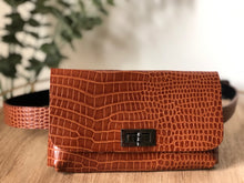 Sac pochette ceinture camel