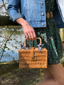 Sac panier en raphia