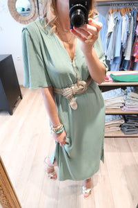 ROBE RITA VERT D'EAU