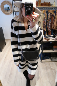ROBE PULL A RAYURES