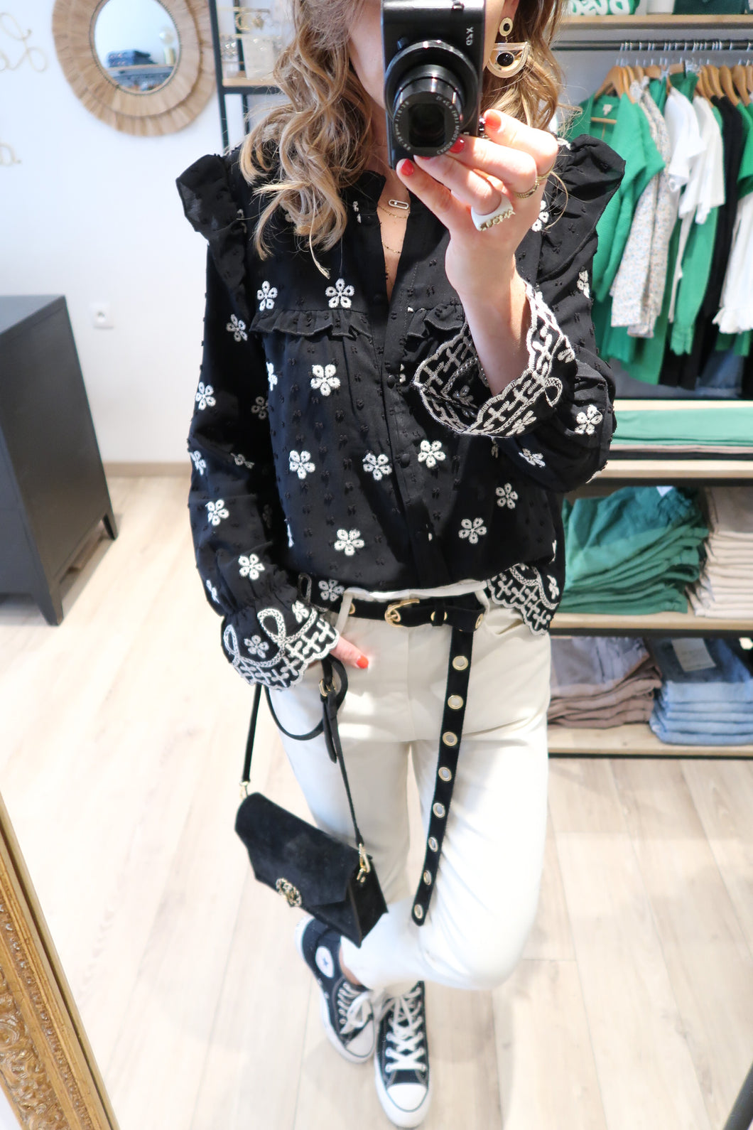 CHEMISE LEONIE NOIR