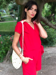 Combi-short Hortense rouge