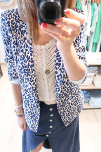 VESTE CAPUCINE BLEU