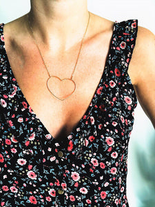 Top Babette imprimé fleuri noir