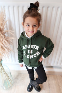 SWEAT AMOUR IS FRENCH VERT