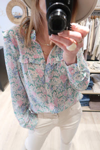 CHEMISE A FLEURS